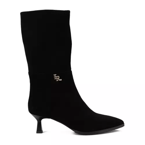 RENZONI Cizme damă negre din nubuc