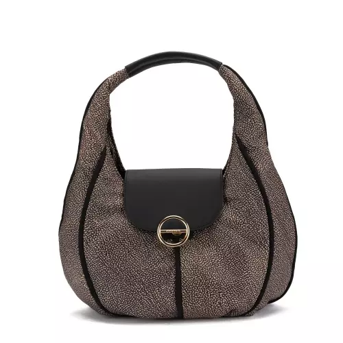 BORBONESE Geantă damă neagră COTTAGE