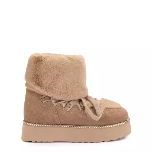 Alma En Pena Ghete damă bej cu ștrasuri - Pepina.ro Alma En Pena Ghete damă bej cu ștrasuri