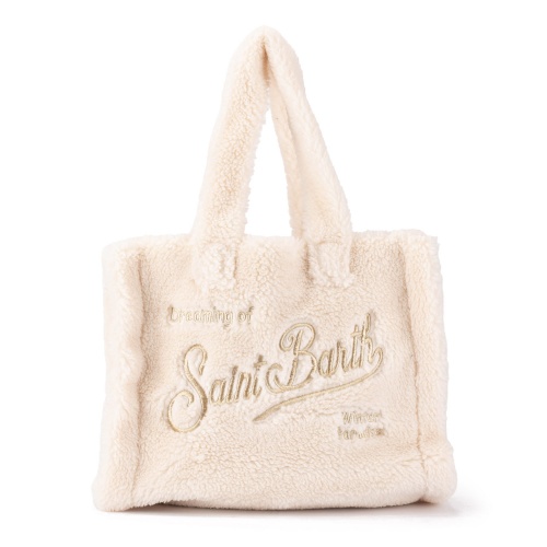 SAINT BARTH Geantă albă damă Colette Teddy
