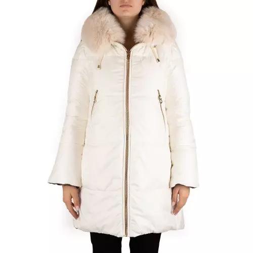 Cesare Casadei Geacă damă cu puf, reversibilă, cu glugă - Pepina.ro Cesare Casadei Geacă damă cu puf, reversibilă, cu glugă