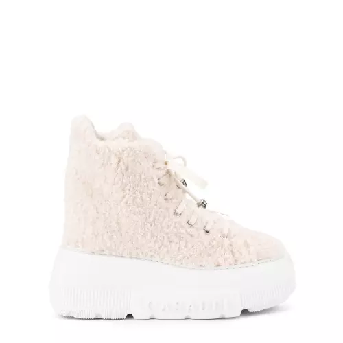 Casadei Ghete damă albe cu platformă - Pepina.ro Casadei Ghete damă albe cu platformă