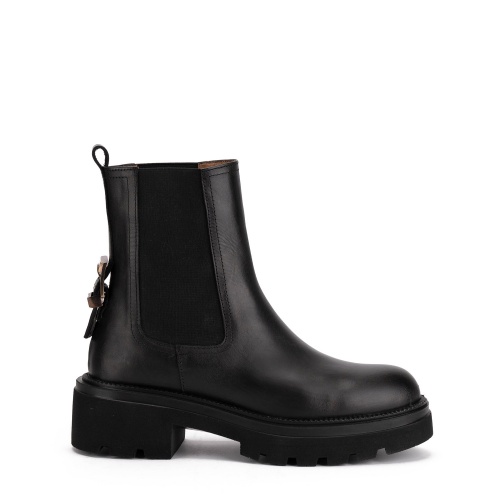 Albano Botine damă negre cu elastic