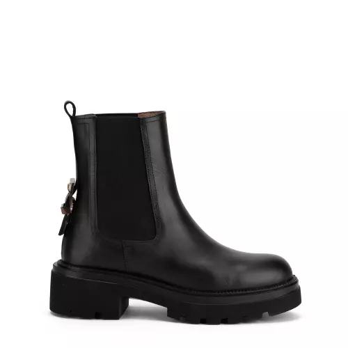 Albano Botine damă negre cu elastic