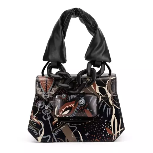 Cromia Geantă damă neagră Oasi Luna