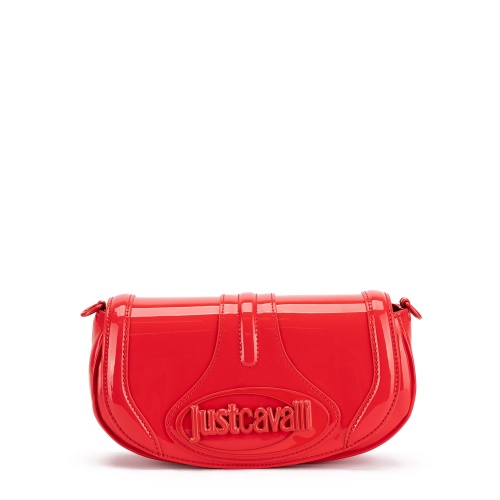 Just Cavalli Geantă de damă roșie lăcuită