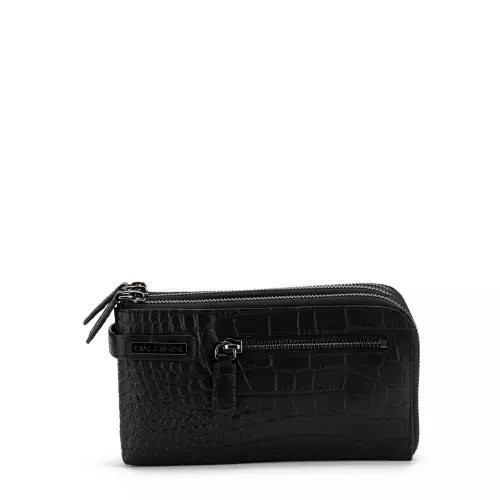 BALDININI Geantă-portofel neagră bărbați