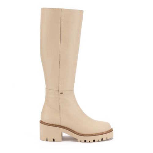 BALDININI Cizme de damă din piele bej - Pepina.ro BALDININI Cizme de damă din piele bej