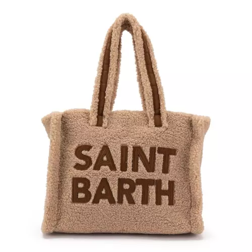 SAINT BARTH Geantă damă bej Colette Teddy