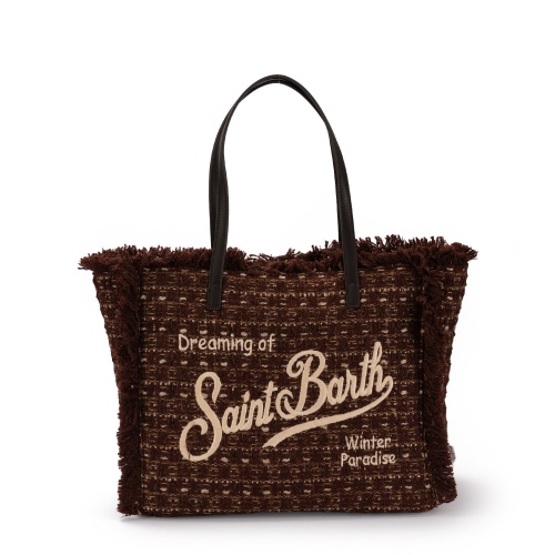 SAINT BARTH Geantă damă Vanity Tweed