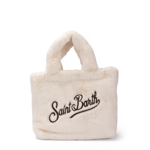 SAINT BARTH Poșetă damă albă Vanity