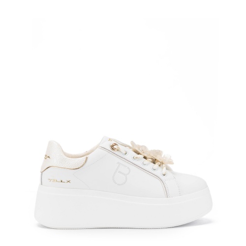 TOSCA BLU Pantofi sport damă albi