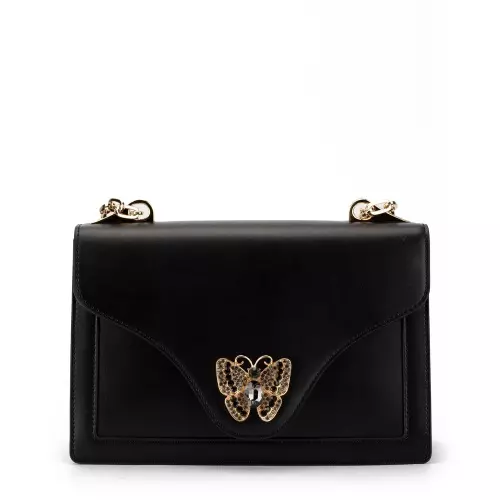 TOSCA BLU Geantă damă neagră Sweet Bag cu fluture