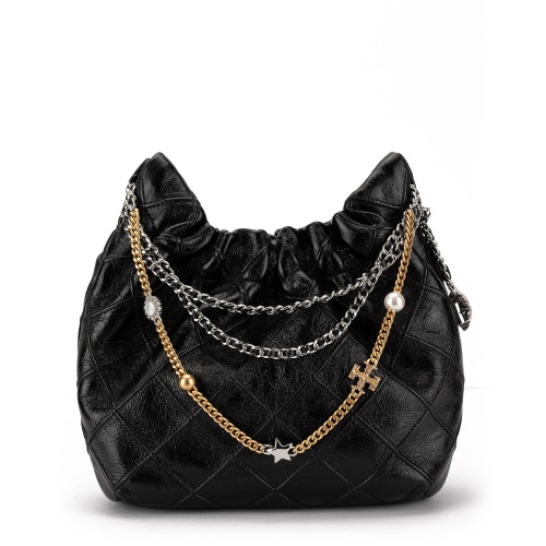 TORY BURCH Geantă damă hobo neagră MINI FLEMING - Pepina.ro TORY BURCH Geantă damă hobo neagră MINI FLEMING