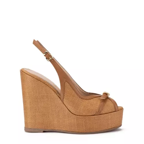 Albano Sandale damă maro cu platformă