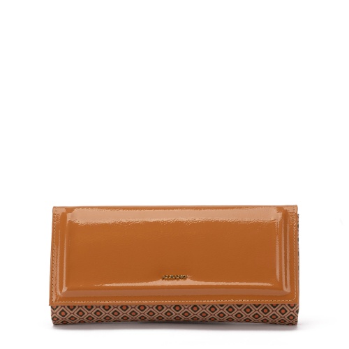 Albano Geantă damă maro lăcuită