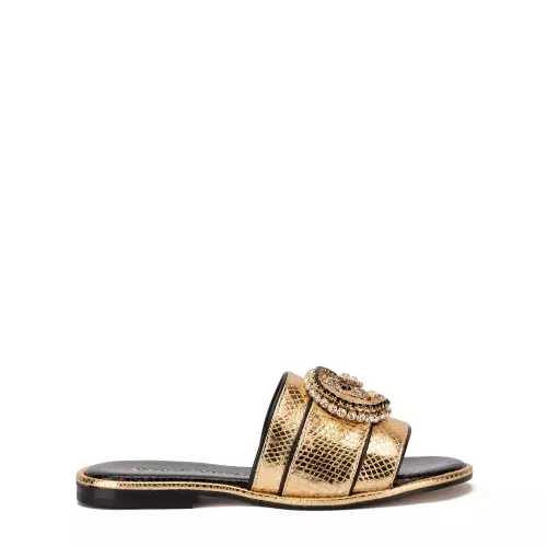 PAOLA FIORENZA Papuci damă aurii