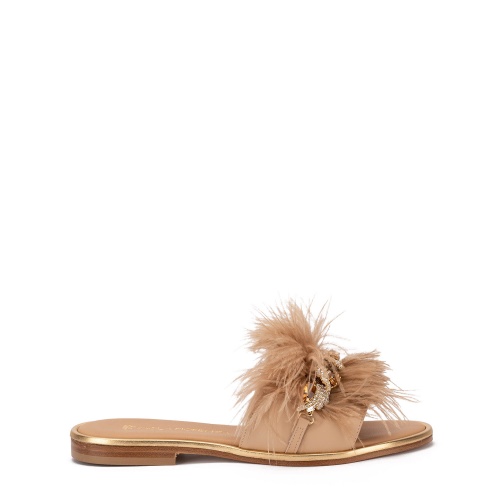 PAOLA FIORENZA Papuci damă maro