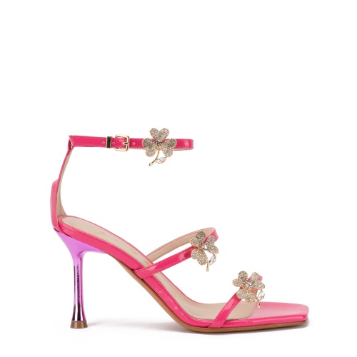 Albano Sandale damă roz cu trifoi