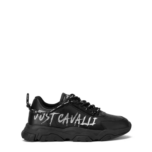 JUST CAVALLI Pantofi sport bărbați negri - Pepina.ro JUST CAVALLI Pantofi sport bărbați negri