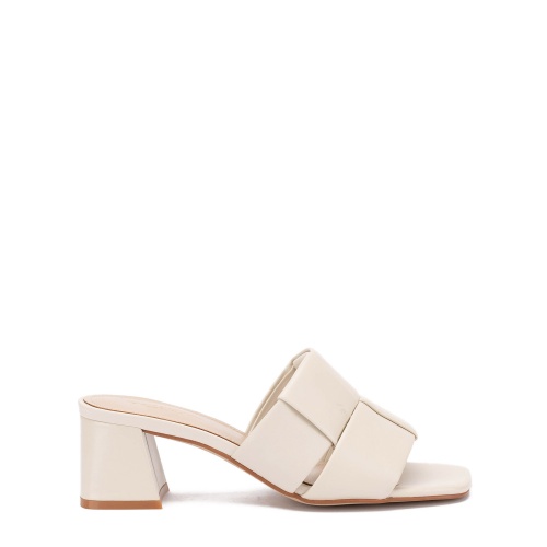 TOSCA BLU Papuci damă bej cu toc Malindi