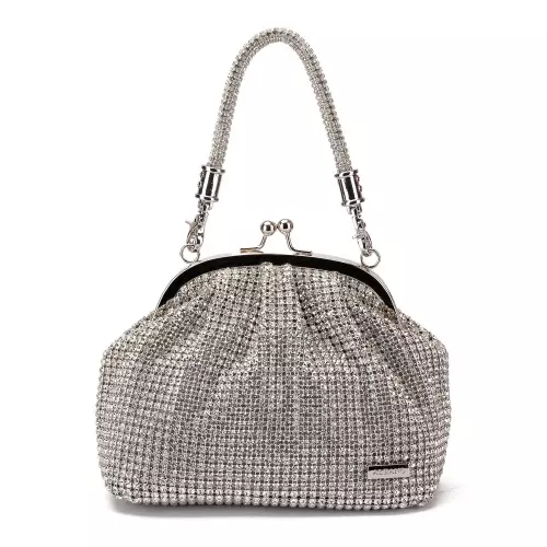 Albano Poșetă damă argintie - Pepina.ro Albano Poșetă damă argintie