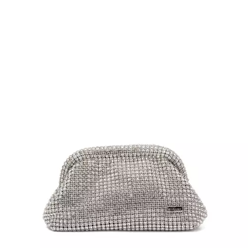 Albano Geantă damă argintie cu pietre - Pepina.ro Albano Geantă damă argintie cu pietre