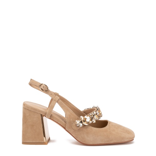 Alma En Pena Pantofi damă bej cu cristale