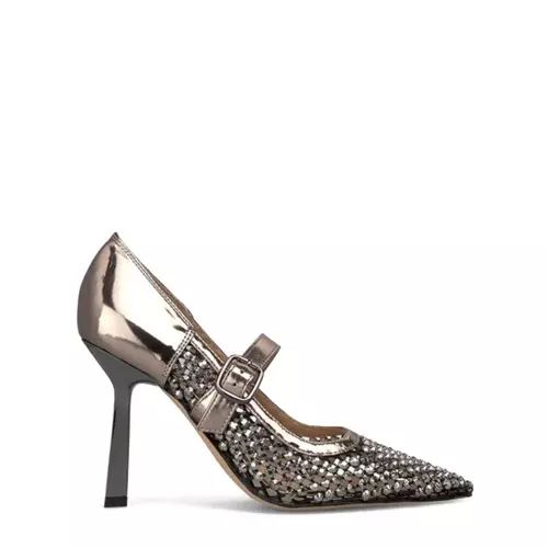 Alma En Pena Pantofi damă argintii cu cristale - Pepina.ro Alma En Pena Pantofi damă argintii cu cristale