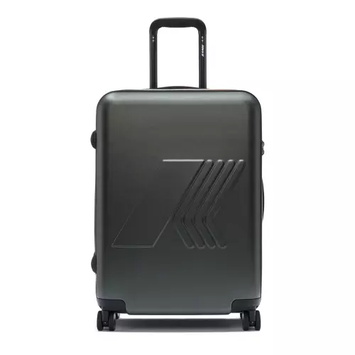 K-WAY Valiză verde medie Eudoxieur