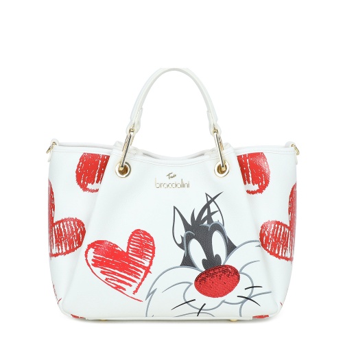 Braccialini Geantă damă albă Amy Lt