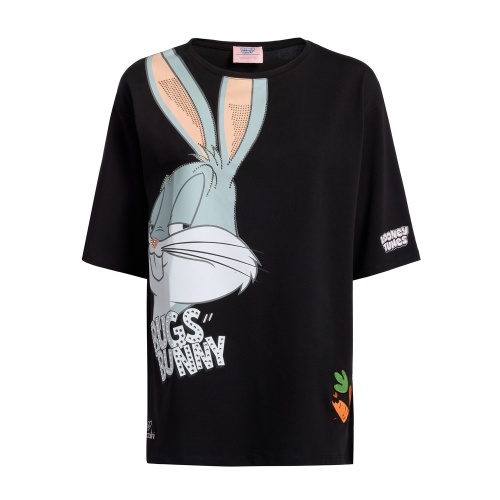 Braccialini Trucou negru damă T-shirt lt