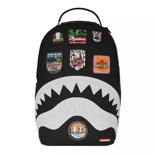 SPRAYGROUND Rucsac negru GLOBAL MOGUL BILLIONAIRE