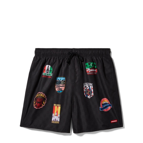 SPRAYGROUND Pantaloni baie tip șort bărbați GLOBAL MOGUL BILLIONAIRE