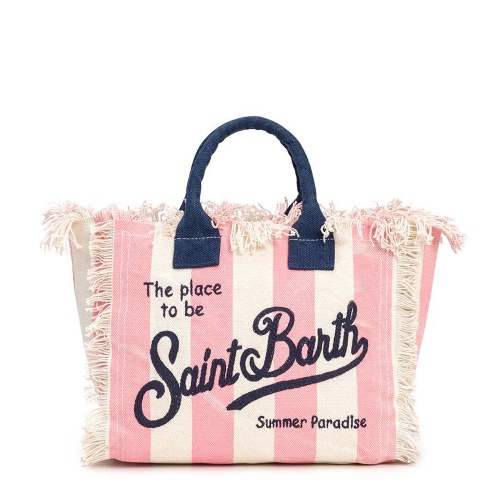 SAINT BARTH Geantă de plajă în dungi