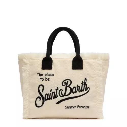 SAINT BARTH Geantă de plajă bej femei