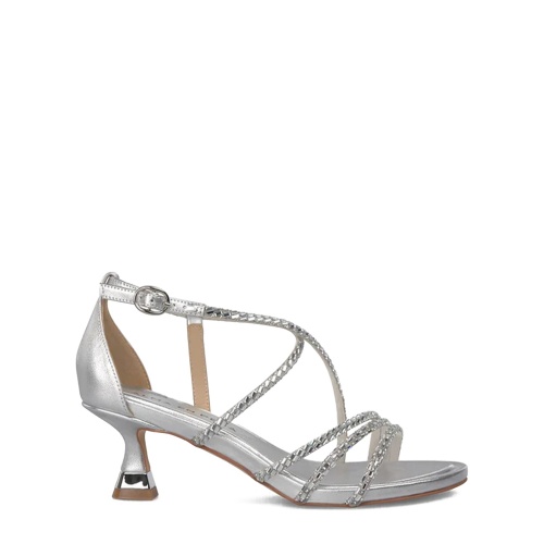 ALMA EN PENA Sandale damă argintii