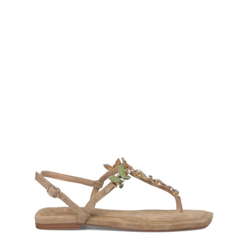 ALMA EN PENA Sandale damă bej cu fluturi