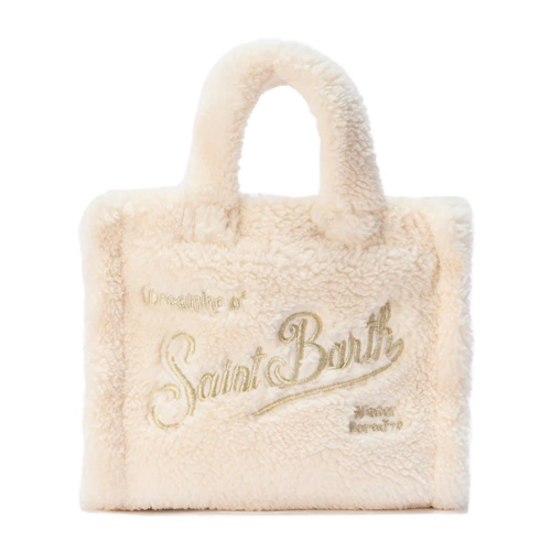 SAINT BARTH Geantă damă albă Vanity Teddy
