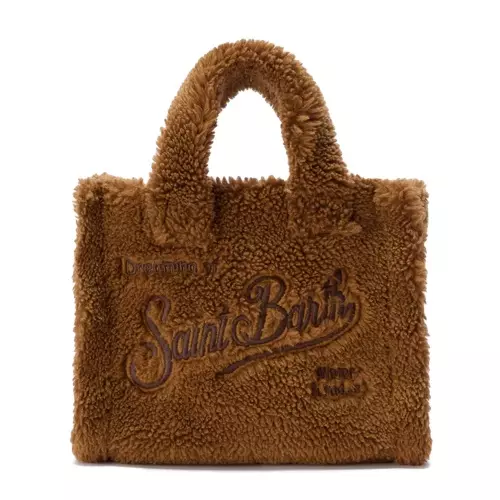 SAINT BARTH Geantă damă maro Vanity Teddy