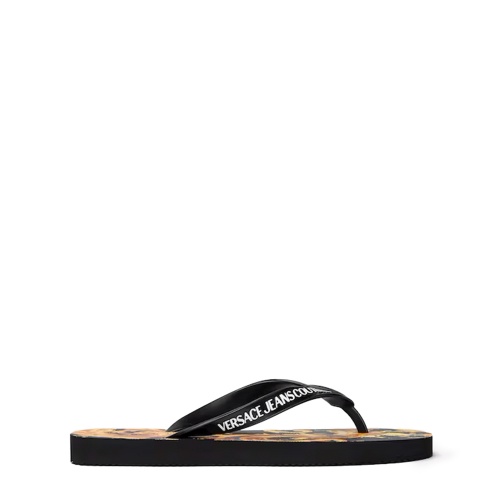 VERSACE JEANS Papuci damă cu imprimeu - Pepina.ro VERSACE JEANS Papuci damă cu imprimeu