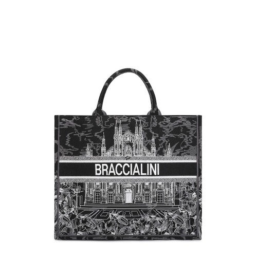 Braccialini Geantă de damă negră Queen - Pepina.ro Braccialini Geantă de damă negră Queen