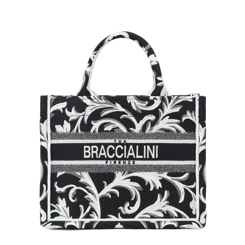 Braccialini Geantă damă Queen cu broderie - Pepina.ro Braccialini Geantă damă Queen cu broderie