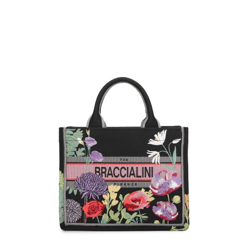 Braccialini Geantă damă cu broderie Queen Floral - Pepina.ro Braccialini Geantă damă cu broderie Queen Floral