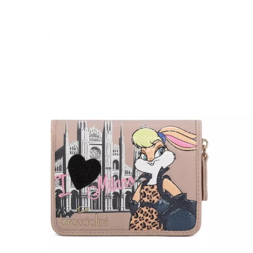 Braccialini Portofel de damă bej Cartoline Lt