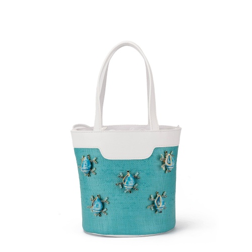 PAOLA FIORENZA Geantă damă albastră