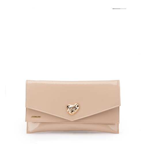 Albano Geantă damă bej lăcuită