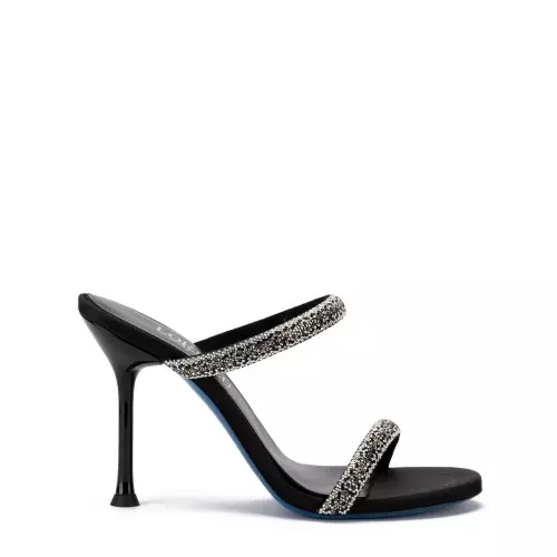 Loriblu Papuci damă negri cu cristale - Pepina.ro Loriblu Papuci damă negri cu cristale