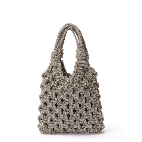 PAOLA FIORENZA Pungă damă argintie cu pietre