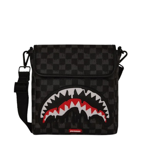 SPRAYGROUND Geantă de umăr pentru bărbați DRIPPING SHARKS IN PARIS MESSENGER